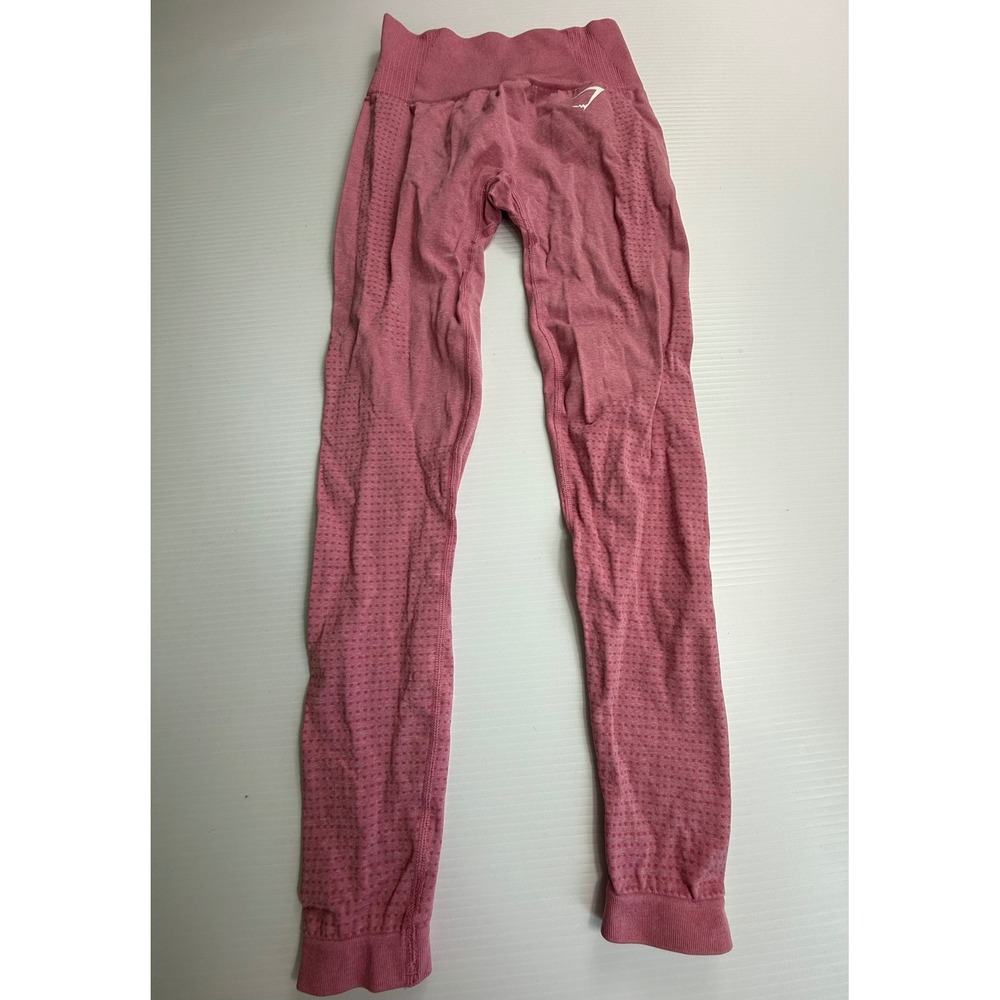 Gymshark‎ XS Seamless High Waisted Workout Leggings Rose Pink Activewear